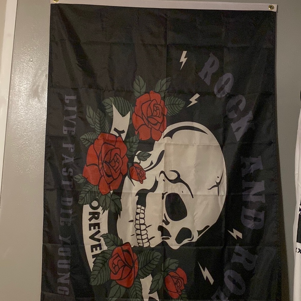 Rock and roll flag